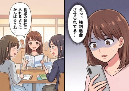 「第一志望から内定を貰ったら友人にハブられた!?」入学当初からずっと仲が良かったのに…就活で“恐ろしすぎる裏の顔”が発覚⇒なんとSNSのグループを強制退会させられていて・・・