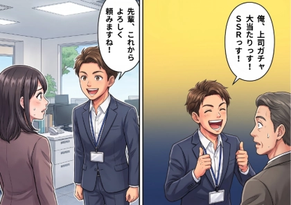 「課長、今日もご苦労さまでした！」「パワハラされそうでヒヤヒヤっすw」悪気なく失言を連発する新入社員⇒「上司ガチャ大当たりっすw」なんと部長にまでトンデモ発言をして・・・