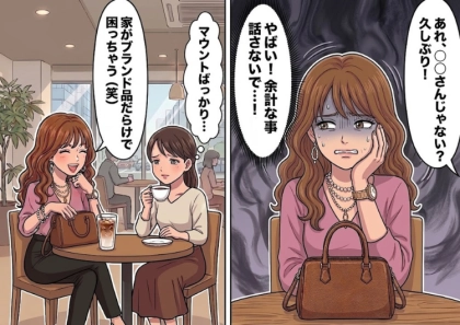 「彼氏とタワマンに住んでるの♡」「その服安っぽくない?w」プライド高すぎ友人のマウント&自慢話が止まらなくて大迷惑!しかし⇒知人に声をかけられた友人がなぜか顔面蒼白で焦っていて・・・