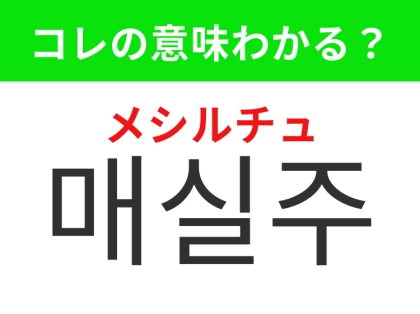 【韓国グルメ編】日本でも人気のスッキリした味わいのドリンク！「매실주（メシルチュ）」の意味は？