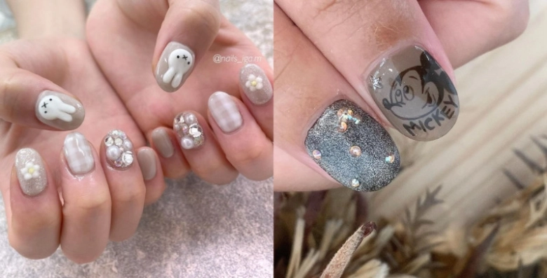 指先をかわいく彩る♡キャラクター柄のネイルデザインにトライ