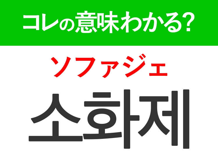 韓国語「소화제(ソファジェ)」の意味は?食べ過ぎてしまった時に必要なあの言葉!