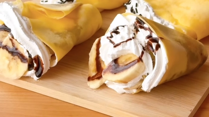 「えっ？電子レンジでクレープができるの！？」ホットケーキミックスでできる超簡単【クレープ】の作り方