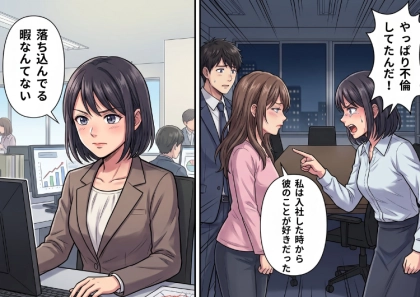 <後編>「ラブラブな新婚生活を思い描いていたのに…」社内結婚した直後から残業ばかりで多忙になった夫。そんな中、夫の不倫疑惑が浮上⇒後をつけると会議室で夫と“同期”がキスしていて・・・