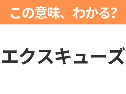 【ビジネス用語クイズ】「エクスキューズ」の意味は?社会人なら知っておきたい言葉!