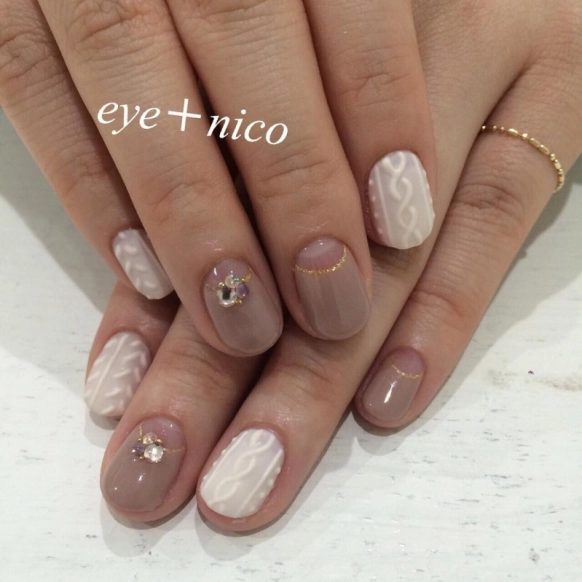 この冬もやっぱり人気でした！ みんなのニットネイルデザイン集