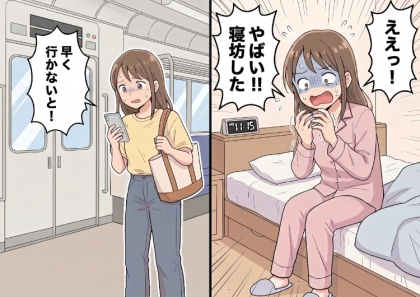 「ごめ~ん、今日も遅刻しちゃったぁ☆」待ち合わせに毎回のように遅刻する友人。ある日、こちらが寝坊してしまったので謝罪メッセージを送ると⇒信じがたい返信が来て・・・