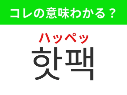 【韓国生活編】寒い日に持ちたいあのアイテム！「핫팩（ハッペッ）」の意味は？