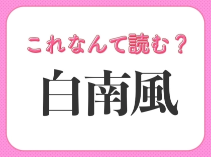 【白南風】はなんて読む？梅雨明けに吹く風のこと