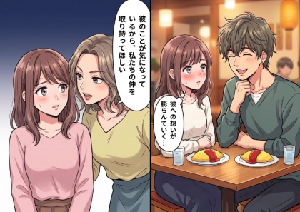 「アンタは私と彼の仲を取り持ってちょうだい!」密かに片想いしている相手との仲介を友人から頼まれたが…流れで彼とご飯に行くことになり⇒「泥棒猫!」事実を知った友人に罵られてしまい・・・
