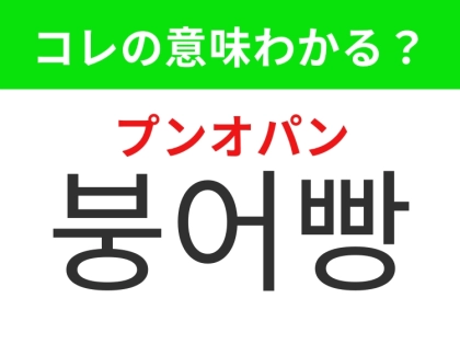 【韓国グルメ編】寒い時期に食べたくなる温かいあの食べ物！「붕어빵（プンオパン）」の意味は？