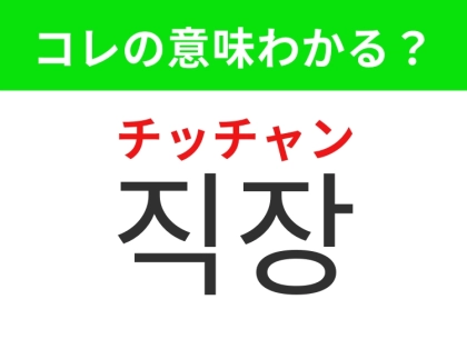 【韓国生活編】多くの社会人が日常的に通う場所！「직장（チッチャン）」の意味は？