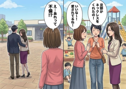 【保育園内ダブル不倫】「ばらしたらアンタが家庭を壊すことになるわよ」美人ママの相手は“ママ友の旦那さん”!?秘密を黙っておくが⇒「私の夫、不倫してるの」妻がその事実に気付いて・・・