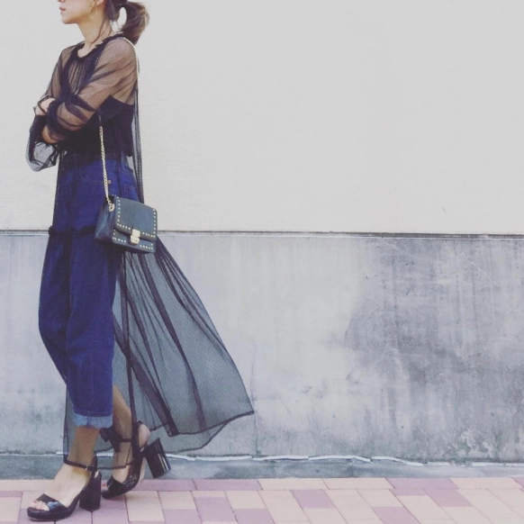 チュールワンピースで際立つ女子力☆おしゃれさんのコーデ実例