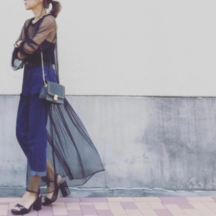 チュールワンピースで際立つ女子力☆おしゃれさんのコーデ実例