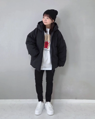 【GU】年末祭開催中の今こそ欲しい！すっきり着られるウォームパデッドパーカが最強すぎる！