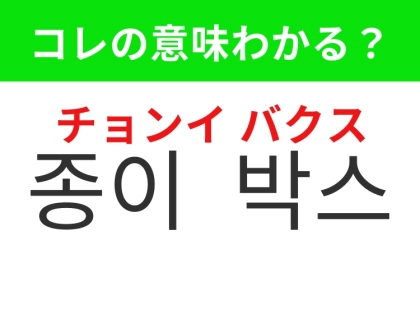 【韓国生活編】引っ越しの時にたくさん必要になるアレ！「종이 박스（チョンイ バクス）」の意味は？