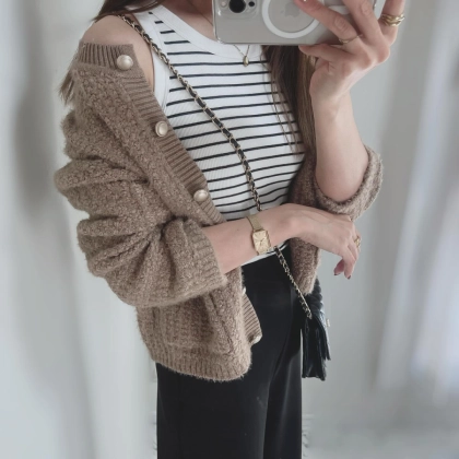 「この1枚が冬まで大活躍!」【GU】神カーディガンは色・柄・デザインがおしゃれ!