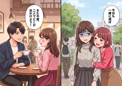 「今日も一緒に遊ぼうね!」恋人並みに依存してくる友人。ある日、久しぶりに1人時間を楽しんでいると初恋の彼と再会⇒この胸キュン展開が“最悪の出来事”を引き起こすことに・・・