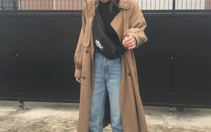 ナイキのウエストポーチでかわいげのあるスポカジコーデを演出!