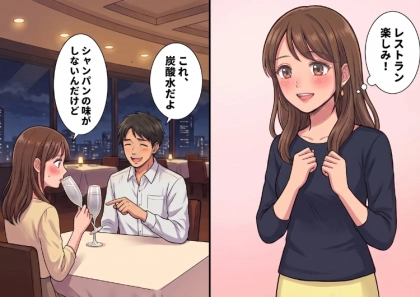 「えぇ!?貧乏彼氏が豪華ディナーを予約してくれるなんて♡」誕生日のお祝いで銀座の高級レストランへ。シャンパンで乾杯かと思いきや…⇒「あ、それ炭酸水だよw」彼のケチ行動にドン引き・・・