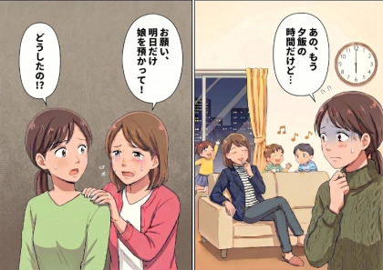「病院に行かなきゃいけなくて…1日だけ娘を預かってほしい」図々しいママ友の必死なお願い！渋々引き受けるが⇒「このママ友、地獄に落ちろ！」信じられない衝撃の事実が発覚して・・・