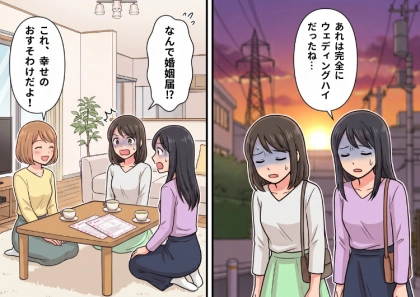 ＜後編＞「えー独身なんてありえない！私みたいに結婚して早く幸せになりなよ♪」ウェディングハイで暴走する友人。何を言っても聞く耳を持たず⇒非常識すぎるプレゼントを押し付けてきて・・・