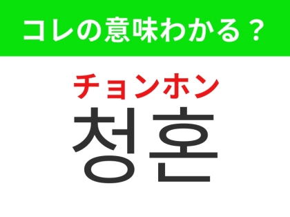 【韓国ドラマ編】若いカップルの憧れのイベント！「청혼（チョンホン）」の意味は？