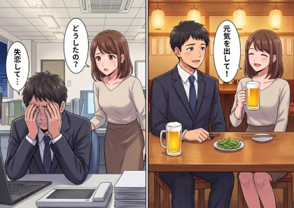 「失恋して人生終わりだ…」⇒「元気出して!」職場で大号泣する後輩男子を慰めたら、社内ストーカーに変貌してしまった!?迷惑行為に困り果てていると⇒いきなり“重すぎる愛の告白”が・・・