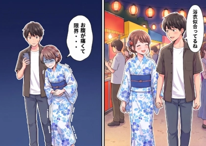 「彼氏の前で漏らしちゃいそう!?」夏祭りデート中に急激な腹痛!しかしトイレは大行列で絶体絶命のピンチ⇒危機的状況で彼氏が言った“ドン引き”の一言とは・・・