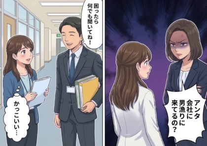 「給料泥棒やめなさいよ!」「はぁ…遊びじゃないんだからちゃんとして」お局先輩に完全に嫌われて文句を言われまくりの日々⇒「アンタ、会社に男漁りに来てるの?」男性社員と少し話しただけなのに・・・