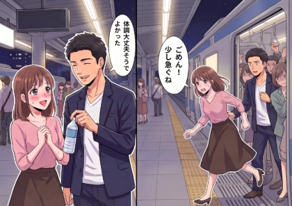 ＜後編＞「やばい！イケメンの前で漏らしちゃうかも！？」甘い雰囲気から一変、急激な尿意に襲われてしまい…しかし満員電車ですぐにはトイレに行けないピンチ！⇒絶望的な状況である行動に出る・・・