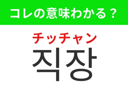 【韓国生活編】多くの社会人が日常的に通う場所！「직장（チッチャン）」の意味は？