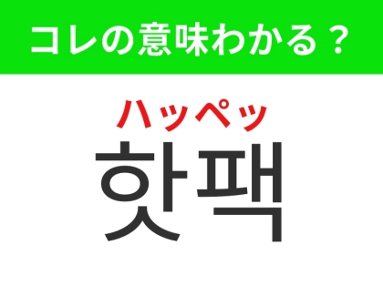 【韓国生活編】寒い日に持ちたいあのアイテム！「핫팩（ハッペッ）」の意味は？
