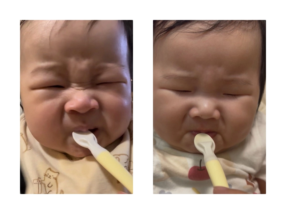 遺伝子の不思議！スプーンを嫌がるそっくりきょうだい