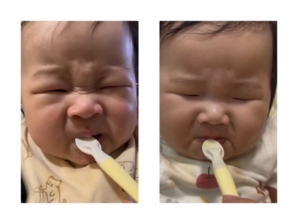 遺伝子の不思議！スプーンを嫌がるそっくりきょうだい