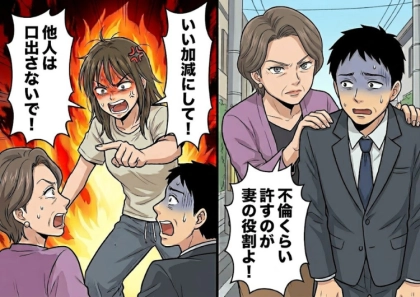 ＜後編＞【嫁姑バトル勃発】「あなたっていつもみっともない格好よねw」嫌味ばかりの過干渉義母と出かけた先で夫の不倫現場を目撃⇒「息子が不倫するのはアンタのせいよ！」なぜか義母に説教されて・・・