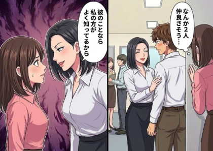 【職場恋愛の闇】「あなたの“彼氏”とは、よくエレベーターでキスしたの♡」平和な日常に恋敵登場!?元カノがマウント発言で挑発⇒「あぁん…酔っちゃった…」飲み会で衝撃のお持ち帰り展開に・・・