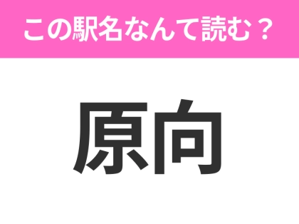 【駅名クイズ】「原向」はなんて読む？栃木県にある駅です！