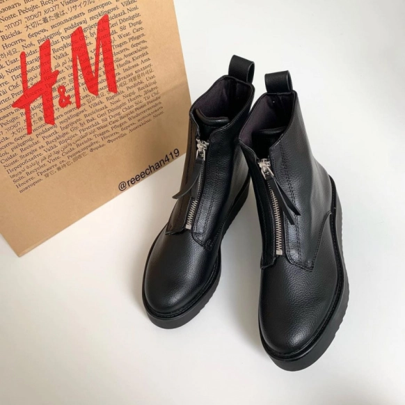 フロントジップに一目ぼれ♡H&Mのイマっぽブーツが見逃せない