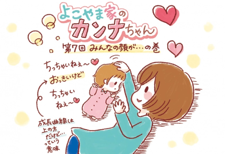 【よこやま家のカンナちゃん】みんなの顔が…の巻