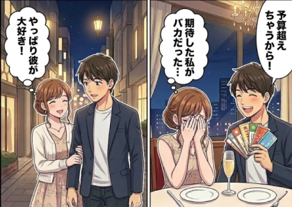 ＜後編＞「銀座でディナーを予約したよ！最高の誕生日にしてあげる！」金欠彼氏が珍しくお洒落なデートに連れて行ってくれたが⇒「え、なにこの味！」乾杯ドリンクに違和感があって・・・