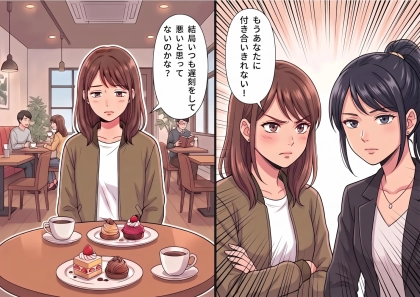 <後編>「はぁ!?また遅刻!?」⇒「遅れてごめ〜んw」いつも遅刻する友人にモヤモヤ。ある日、まさかのこっちが大寝坊!慌てて謝罪の連絡を入れると、彼女から信じられない返信が・・・