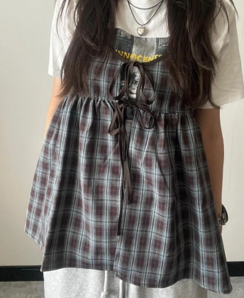 「これを買わなきゃ損でしょ♡」【しまむら】のチェック柄トップスで、秋の大人かわいいコーデが完成！