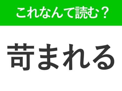 【苛まれる】はなんて読む?自分の内なる思いに対して使う言葉!