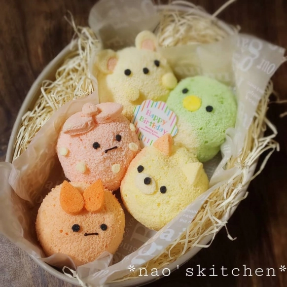 アンパンマンすみっコぐらしトトロ‥今人気のキャラシフォンケーキを紹介