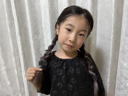 「きっとみんなが振り返る♡」かわいいキッズヴィラン爆誕のハロウィンヘア♡＜すずちゃんのヘアアレンジ講習＞