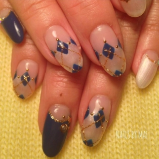 アーガイルの季節♪ネイルにも取り入れちゃおう！