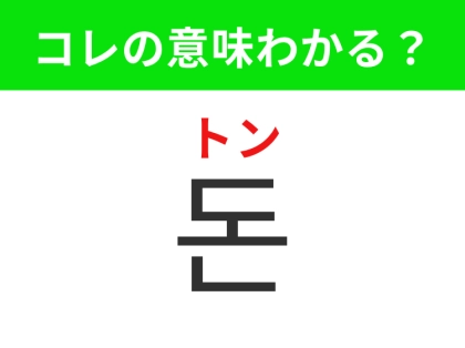 【韓国生活編】 物を買うときに使うもの！「돈（トン）」の意味は？