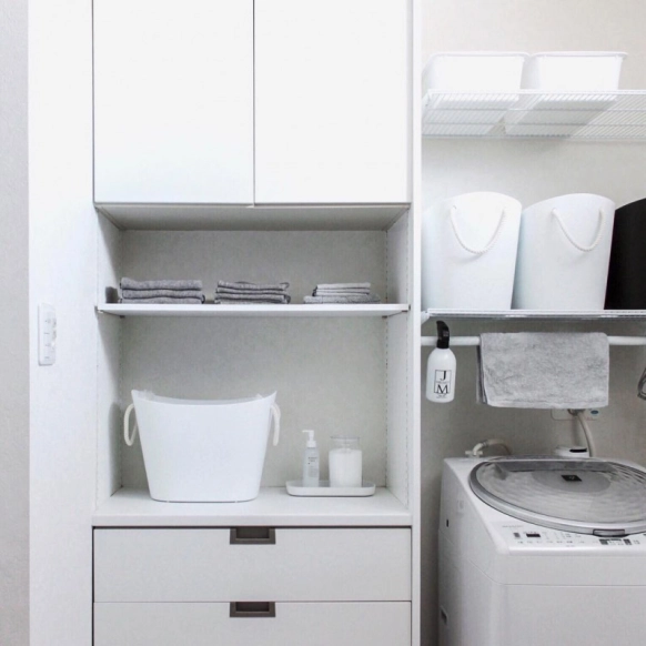 洗濯機ラックでかなえるすっきり収納！お悩み別に解決法もチェック